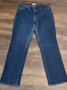 Levi's Women's Dark Blue Straight-Leg 505 Jeans